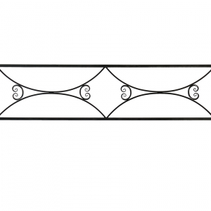 Ограда Дуговая с вензелем